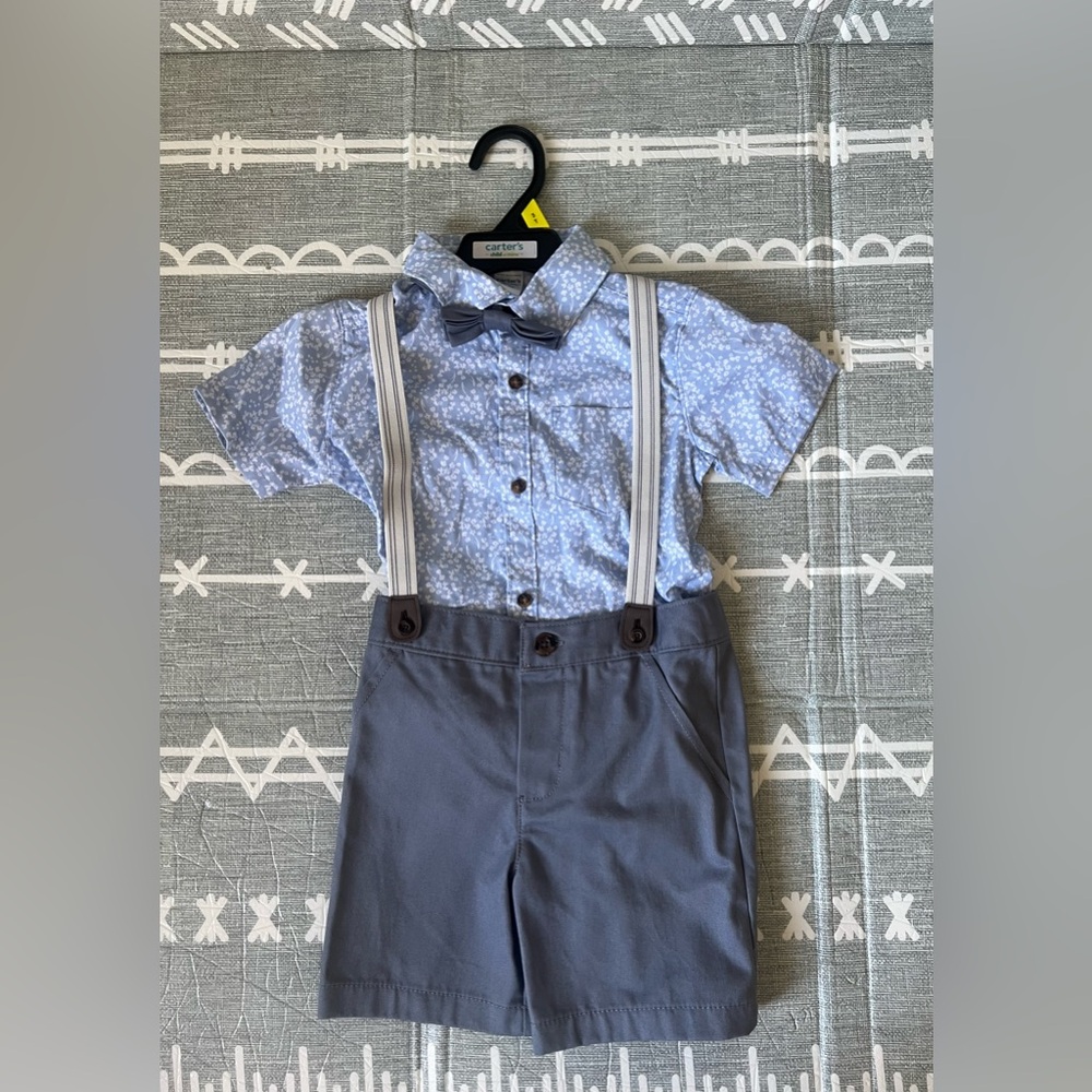 Carter's Blue Kids Matching Set Shorts, Size 3T